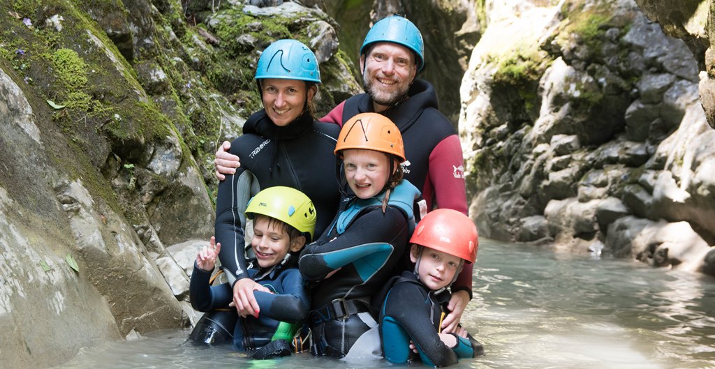 Gezinsreis canyoning